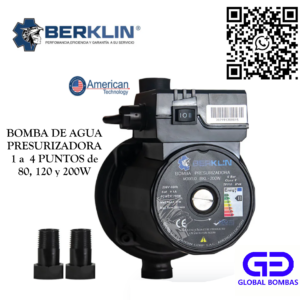 BOMBA DE AGUA PRESURIZADORA 4 PUNTOS 200W